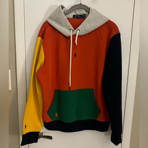 Polo Ralph Lauren Color-Block Fleece Sweatshirt Hoodie
 Youth Kids Medium